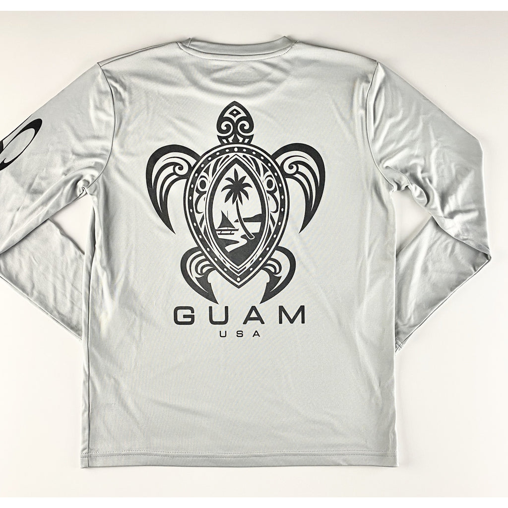 Guam Long sleeve Dri Tech shirt, Sea Turtle